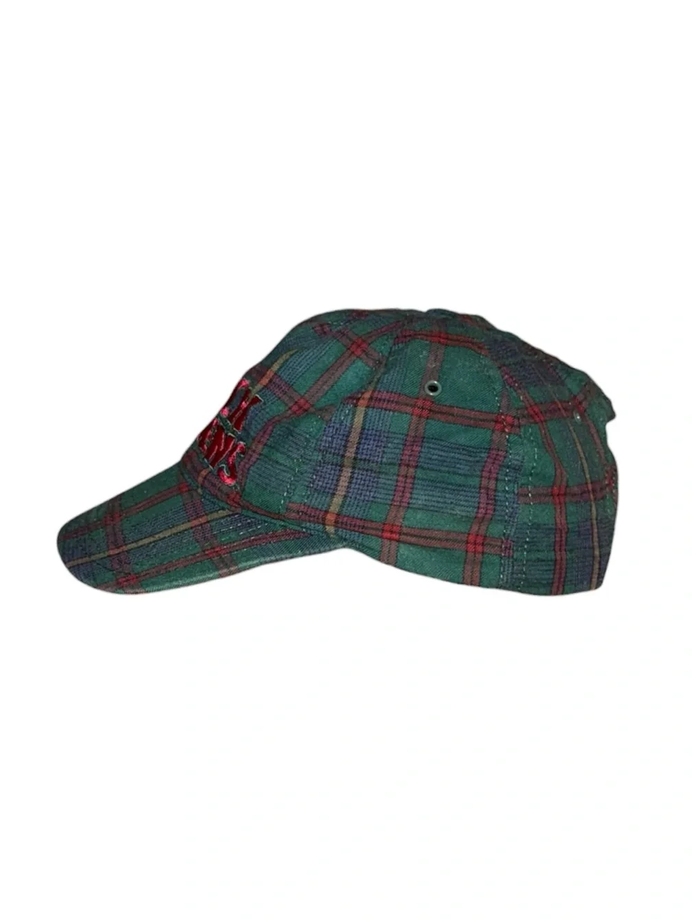 Vintage Busch Gardens Plaid Embroidered Cap